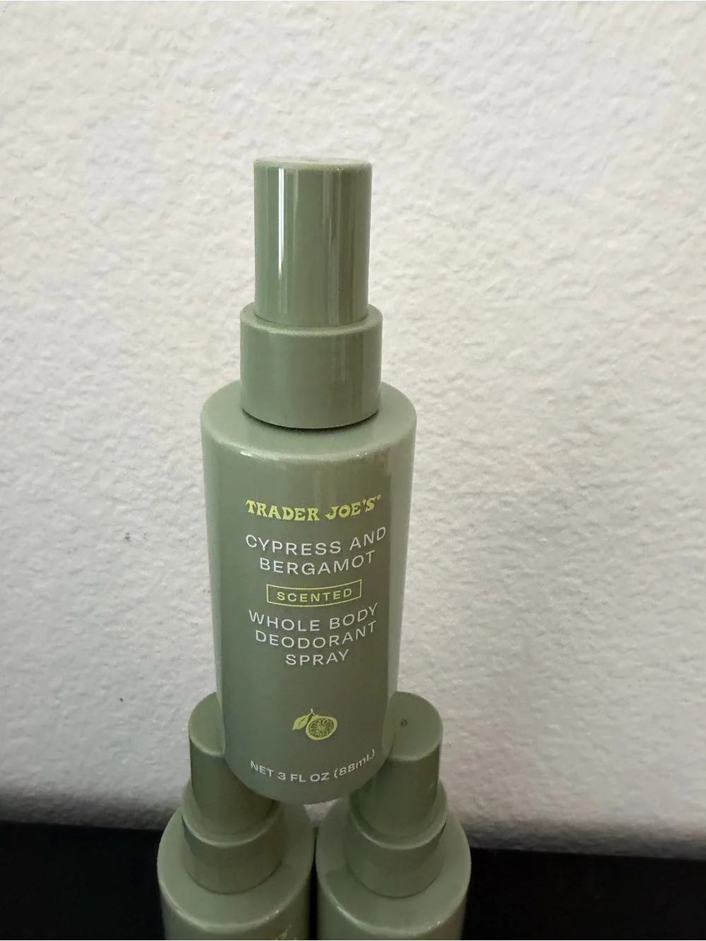 Trader Joe’s Limited Edition Cypress Bergamot Whole Body Deodorant Spray Lot 3